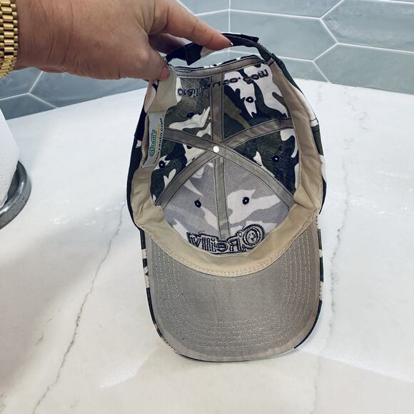 O'Reilly Auto Parts Hat Cap Strap Back Camo Embroidered grunge nerdcore - Picture 5 of 5